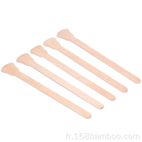 Épilation des outils de cire en bois Sticks de cire pour le visage en bois